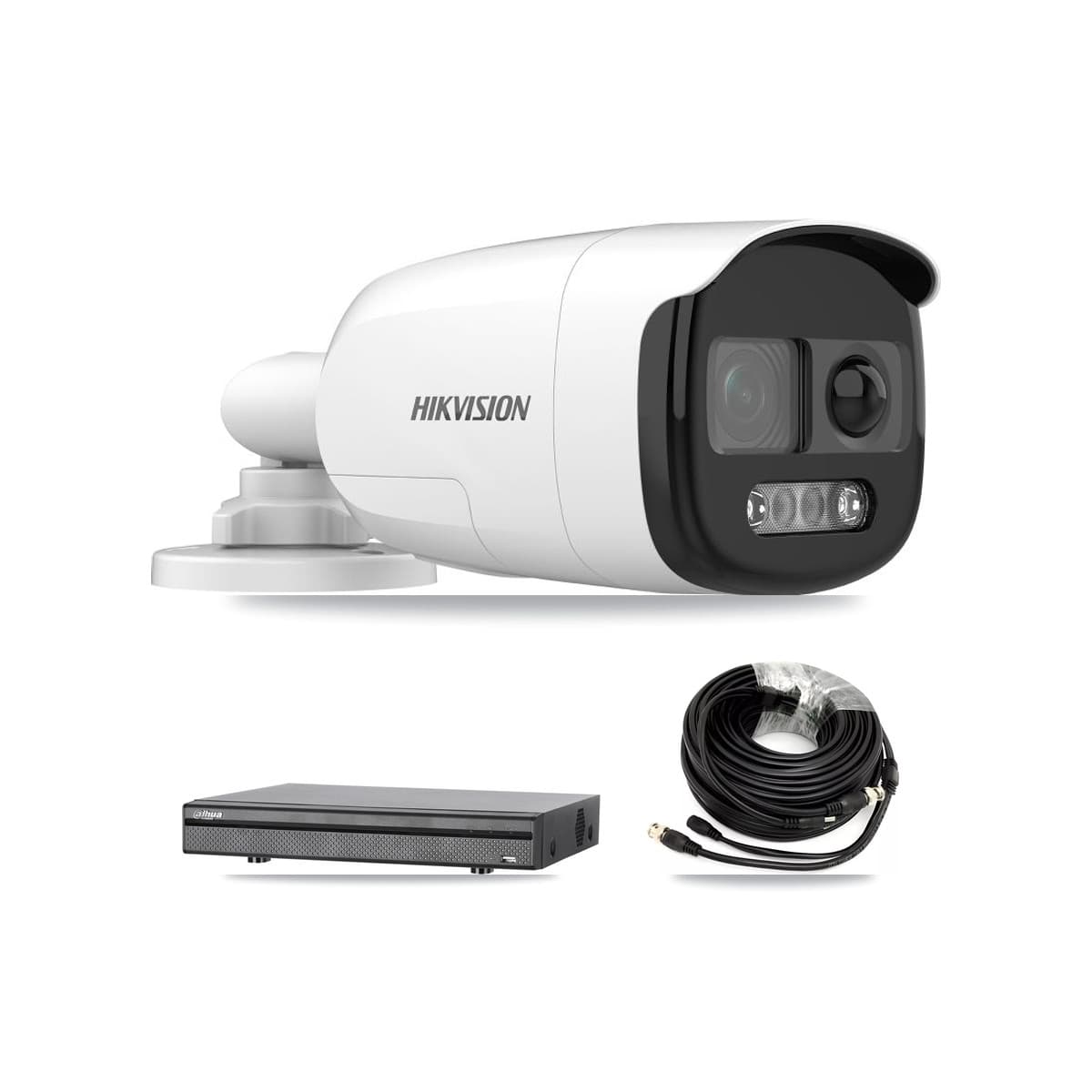 Hikvision & Dahua 8-Channel 5MP CCTV Kit — 6 DS-2CE12KF3T Bullet Cameras + 8TB Recording (DH-XVR5108H Recorder) - Image 1