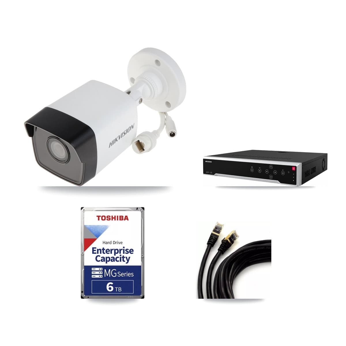 Hikvision 32-Channel 5MP CCTV Kit — 13 Bullet Cameras + 3× 6TB Recording