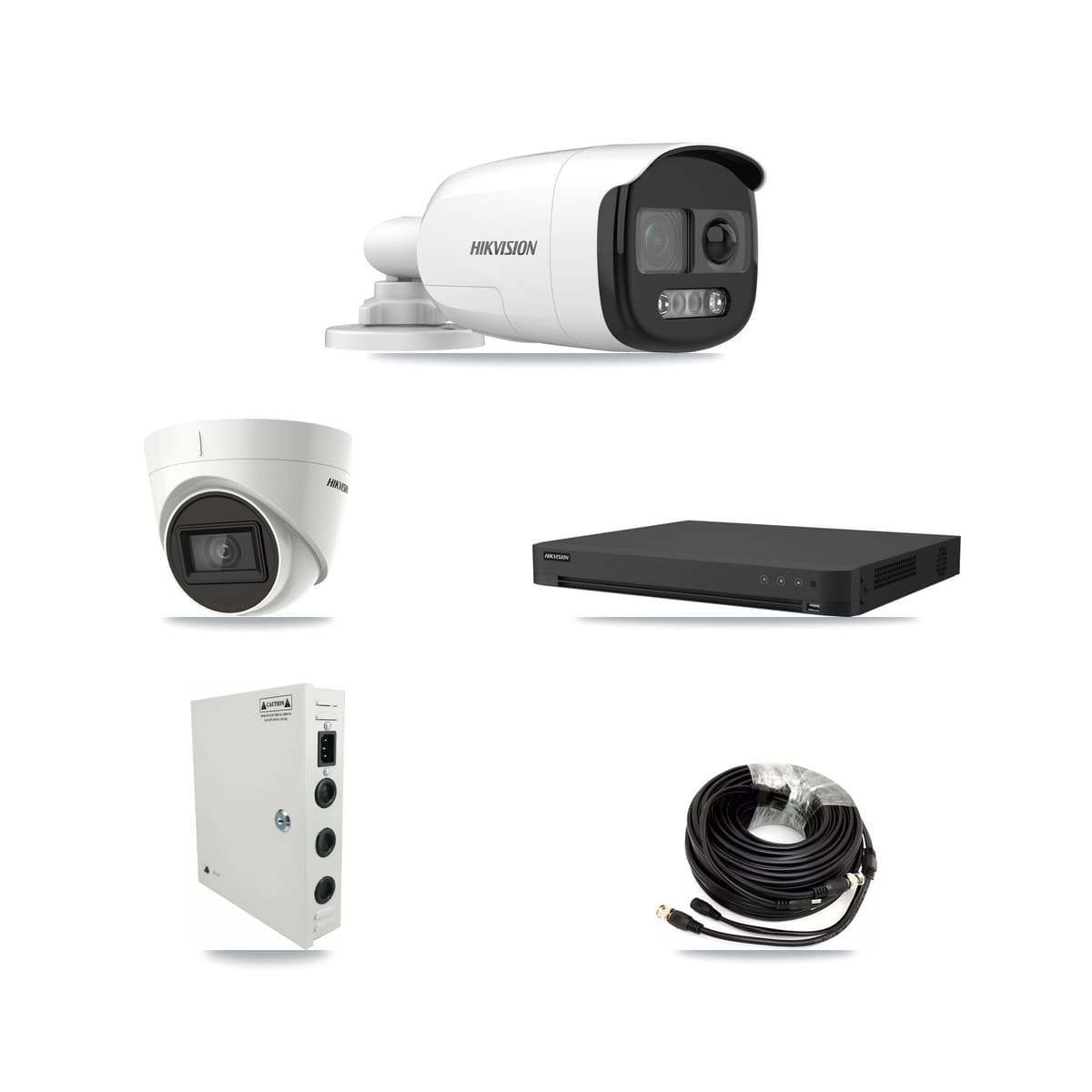 Hikvision 16-Channel 5MP – 4K CCTV Kit — 11 DS-2CE12KF3T 5MP Bullet + 5 DS-2CE78U1T 4K Turret Cameras + 8TB Recording