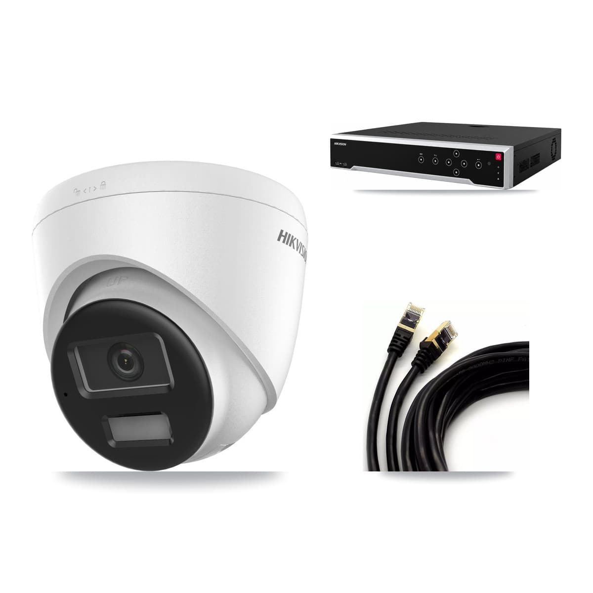 Hikvision 32-Channel 4K CCTV Kit — 1 DS-2CD1383G2-LIUF/SL Turret Camera + 3TB Recording (DS-7732NI-M4/24P Recorder) - Image 1