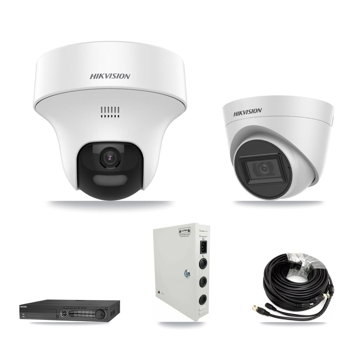 Hikvision 32-Channel 5MP CCTV Kit — 13 DS-2CE70K0T + 13 DS-2CE78H0T Turret Cameras + 4× 8TB Recording - Image 1