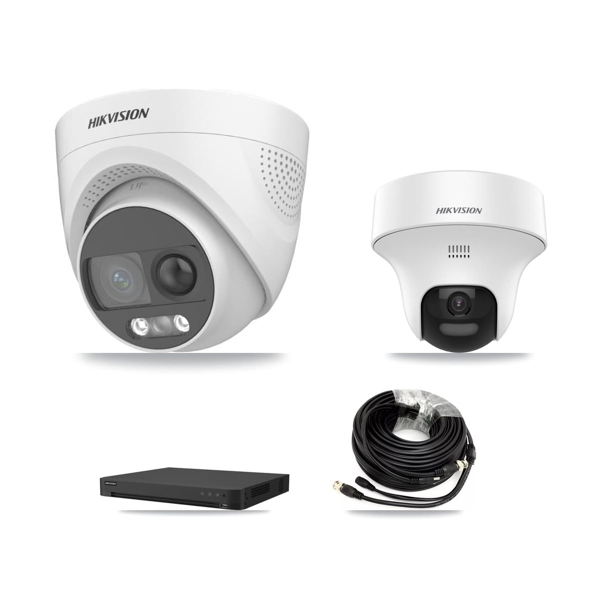 Hikvision 32-Channel 5MP CCTV Kit — 1 DS-2CE70K0T + 5 DS-2CE72KF3T Turret Cameras + 8TB Recording (IDS-7232HQHI Recorder) - Image 1