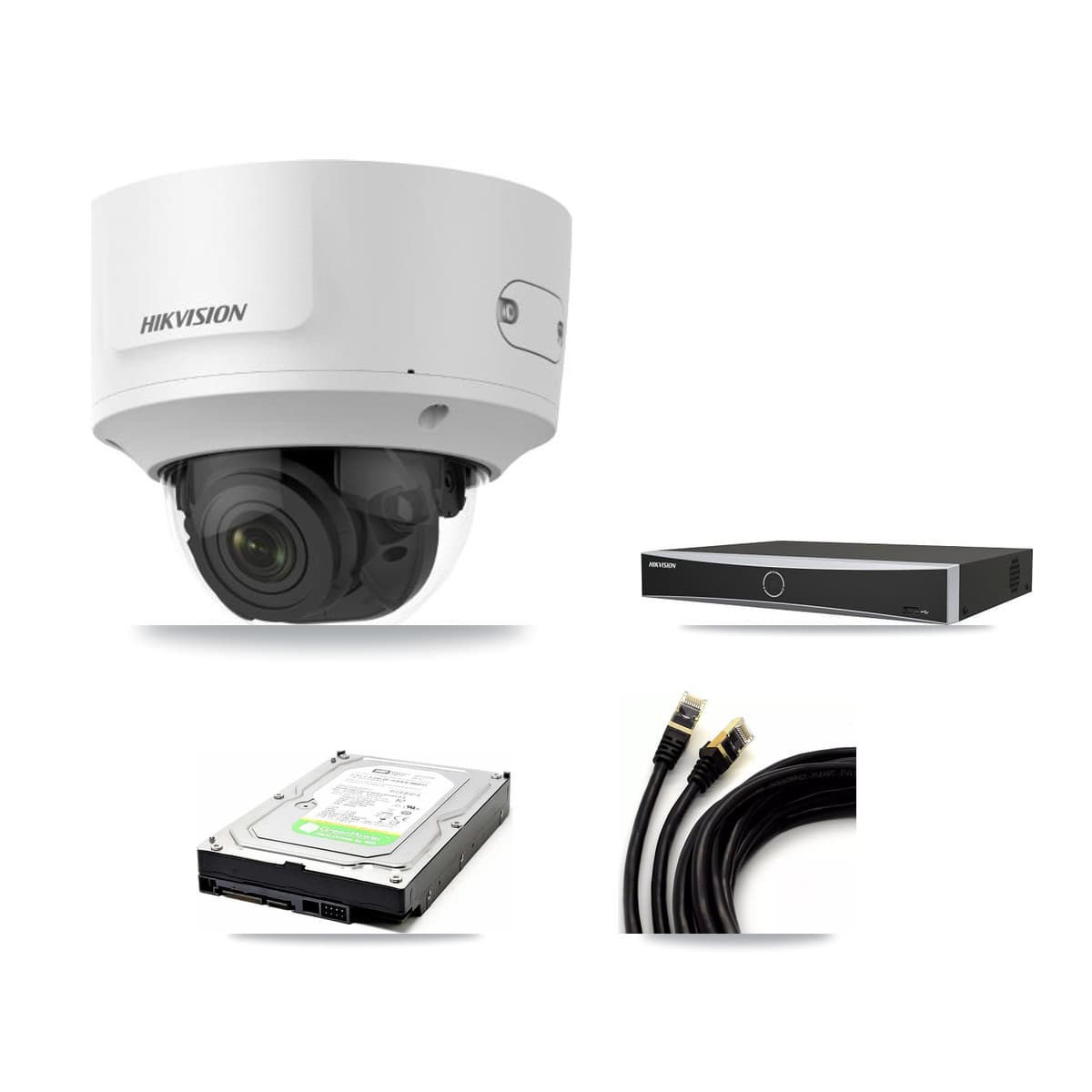 Hikvision 4-Channel 2MP CCTV Kit — 1 Dome Camera + 1TB Recording