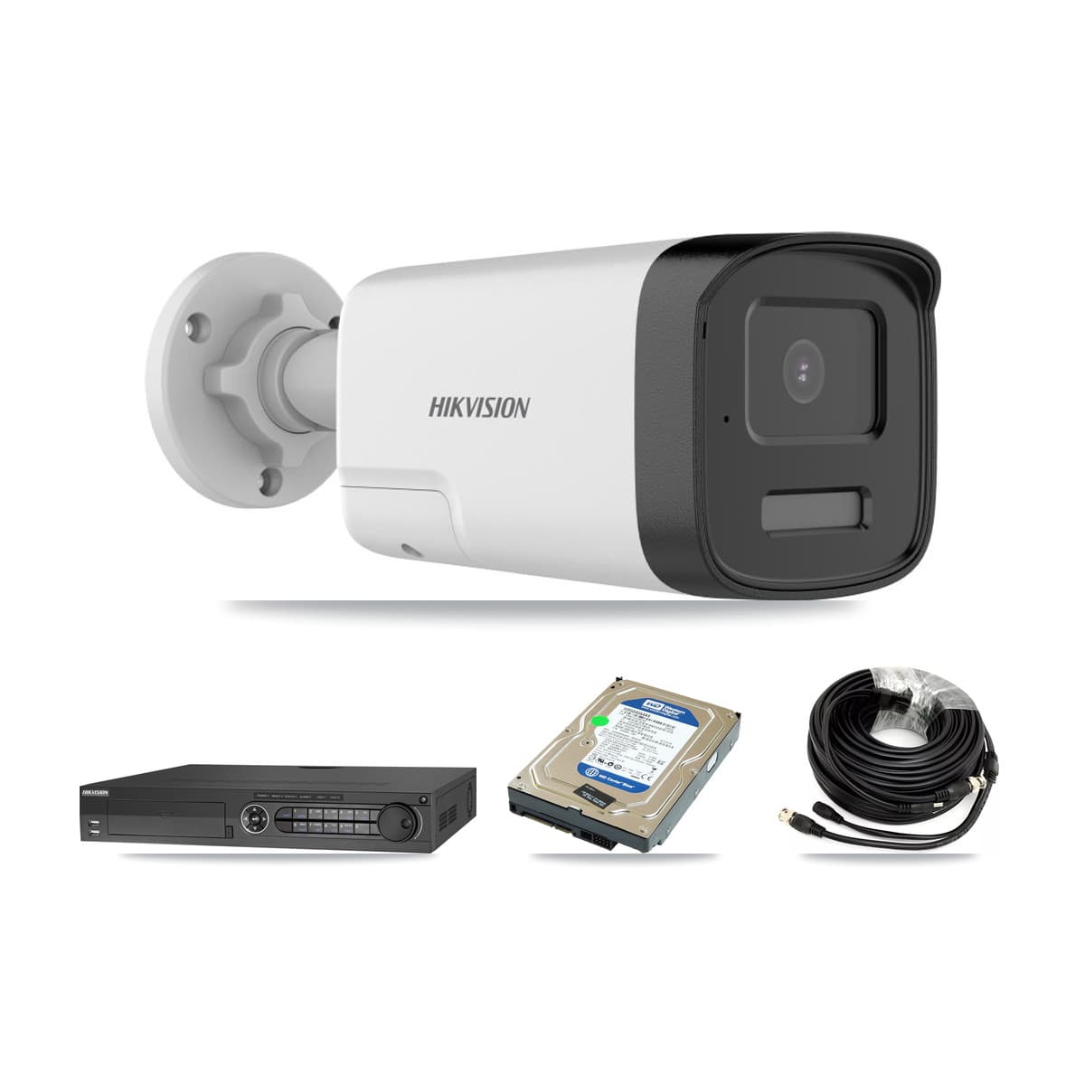 Hikvision 32-Channel 5MP CCTV Kit — 1 DS-2CE17K0T Bullet Camera + 500GB Recording (IDS-7332HUHI Recorder)