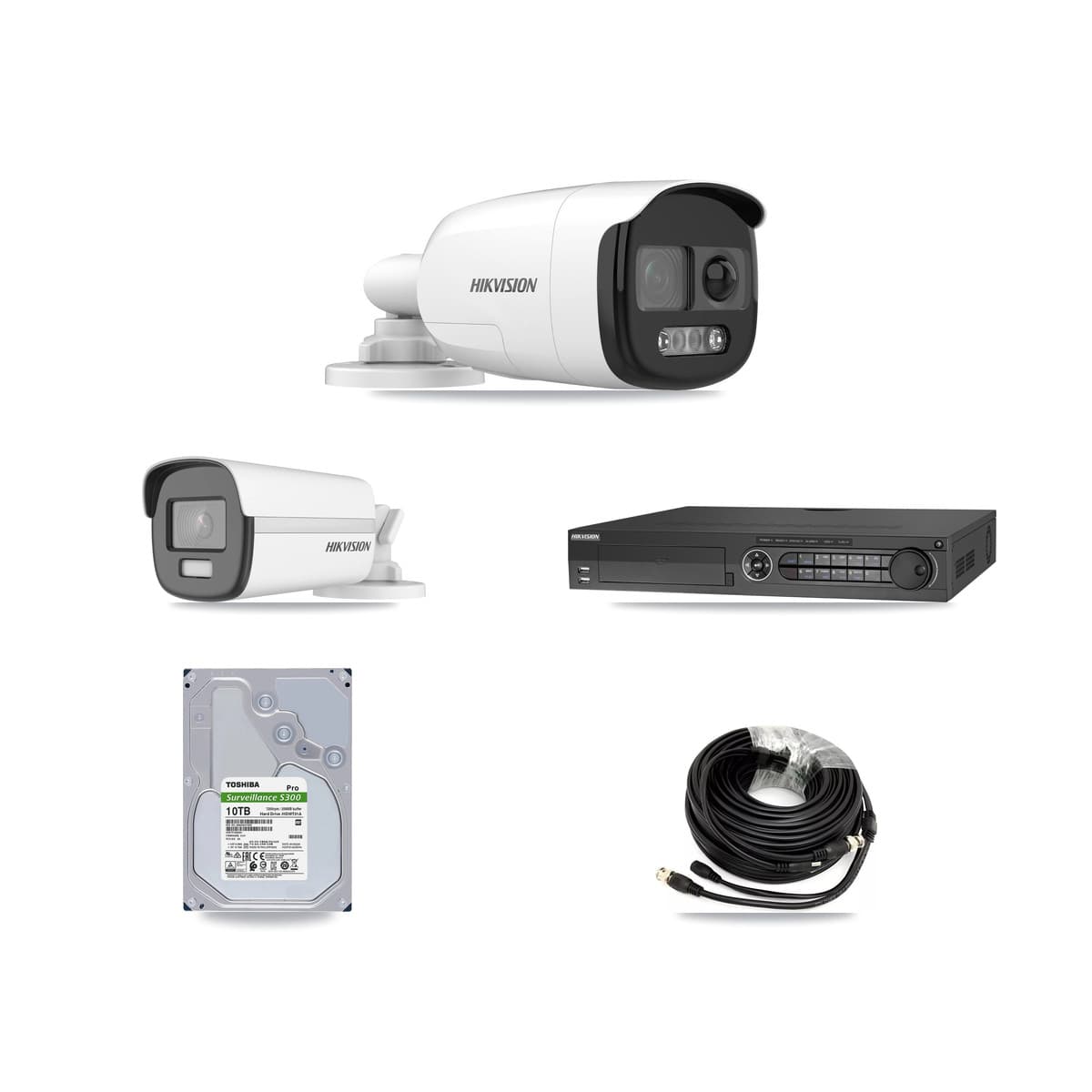 Hikvision 32-Channel 5MP – 4K CCTV Kit — 6 5MP + 1 4K Bullet Cameras + 10TB Recording - Image 1