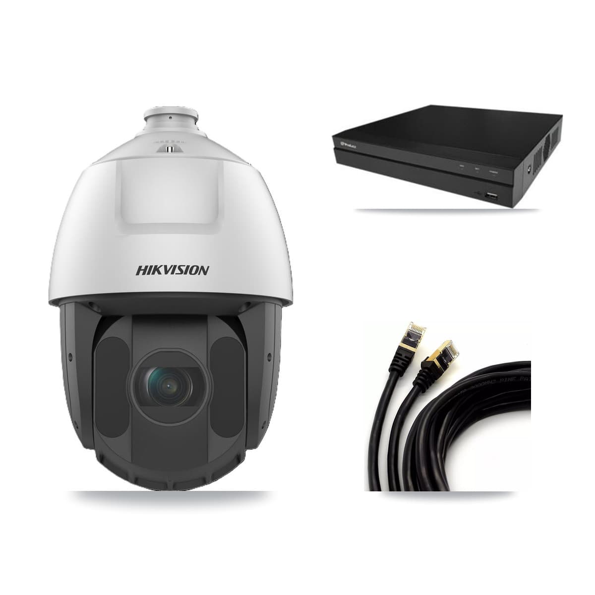 Hikvision & Prolux 16-Channel 2MP CCTV Kit — 11 DS-2DE5232IW PTZ Cameras + 8TB Recording - Image 1
