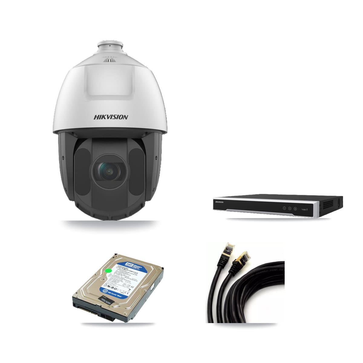 Hikvision 8-Channel 2MP CCTV Kit — 1 DS-2DE5232IW PTZ Camera + 500GB Recording