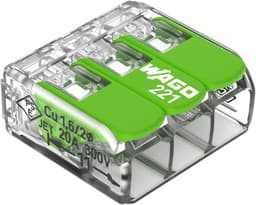WAGO 221-423 Lever Connector 3 Port Compact Splicing Connector 50 Pack