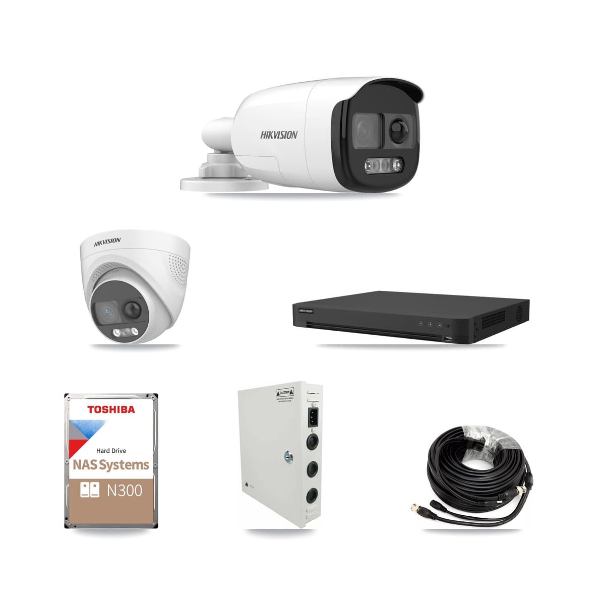 Hikvision 16-Channel 5MP CCTV Kit — 10 Bullet + 4 Turret Cameras + 18TB Recording - Image 1