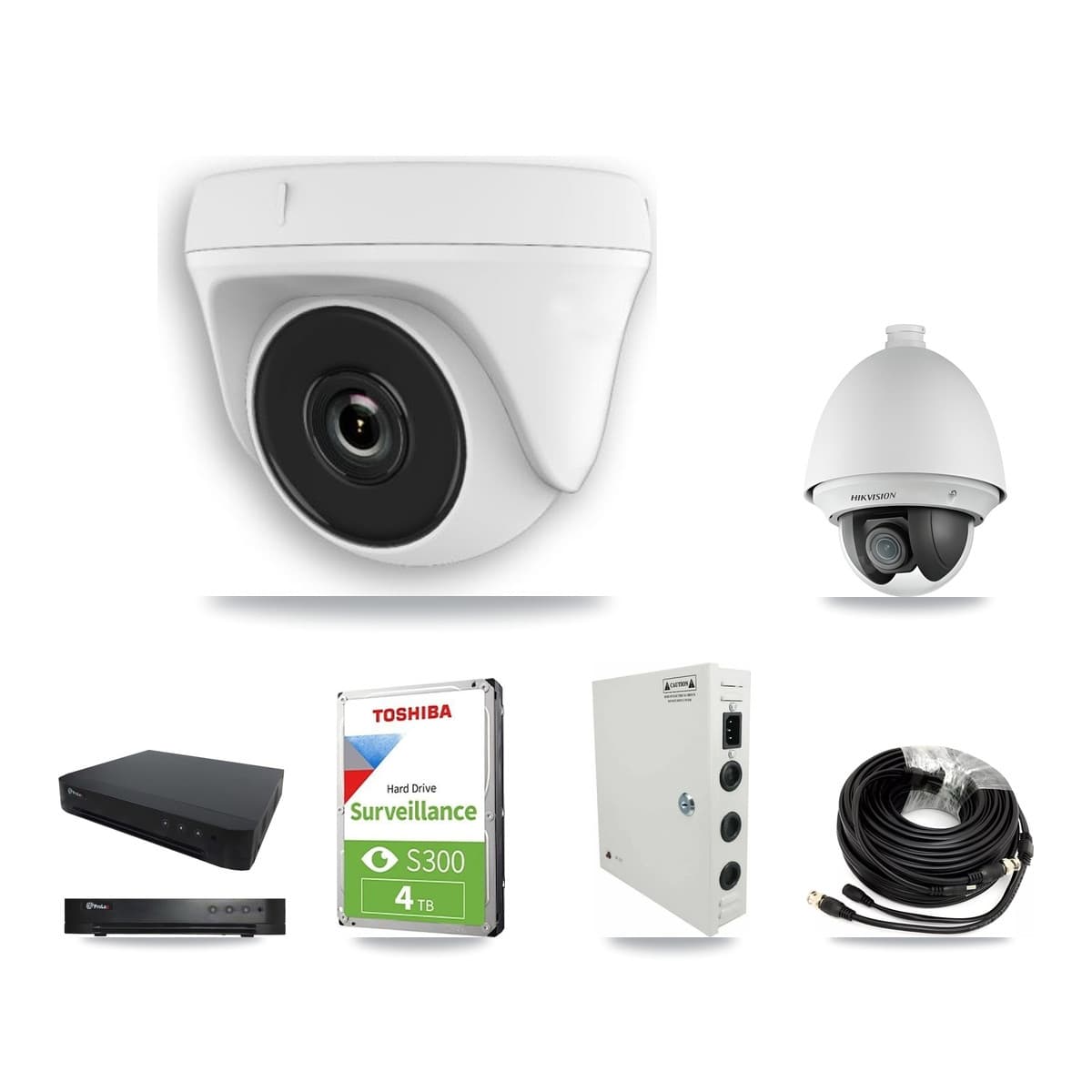 Hikvision & Prolux 16-Channel 2MP CCTV Kit — 2 PTZ + 4 Dome Cameras + 4TB Recording - Image 1