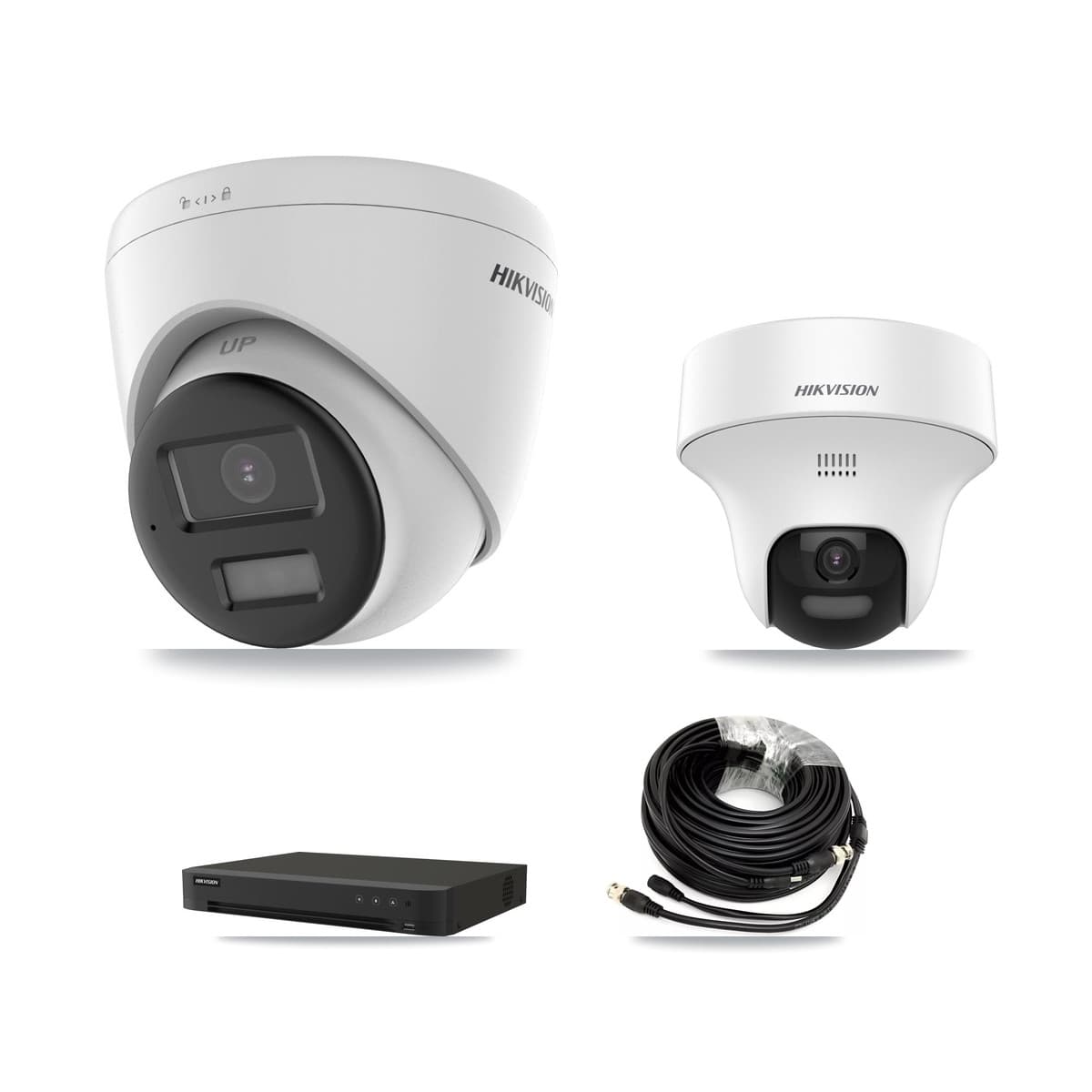 Hikvision 16-Channel 5MP CCTV Kit — 1 DS-2CE70K0T + 5 DS-2CE78K0T Turret Cameras + 8TB Recording (IDS-7216HQHI Recorder) - Image 1