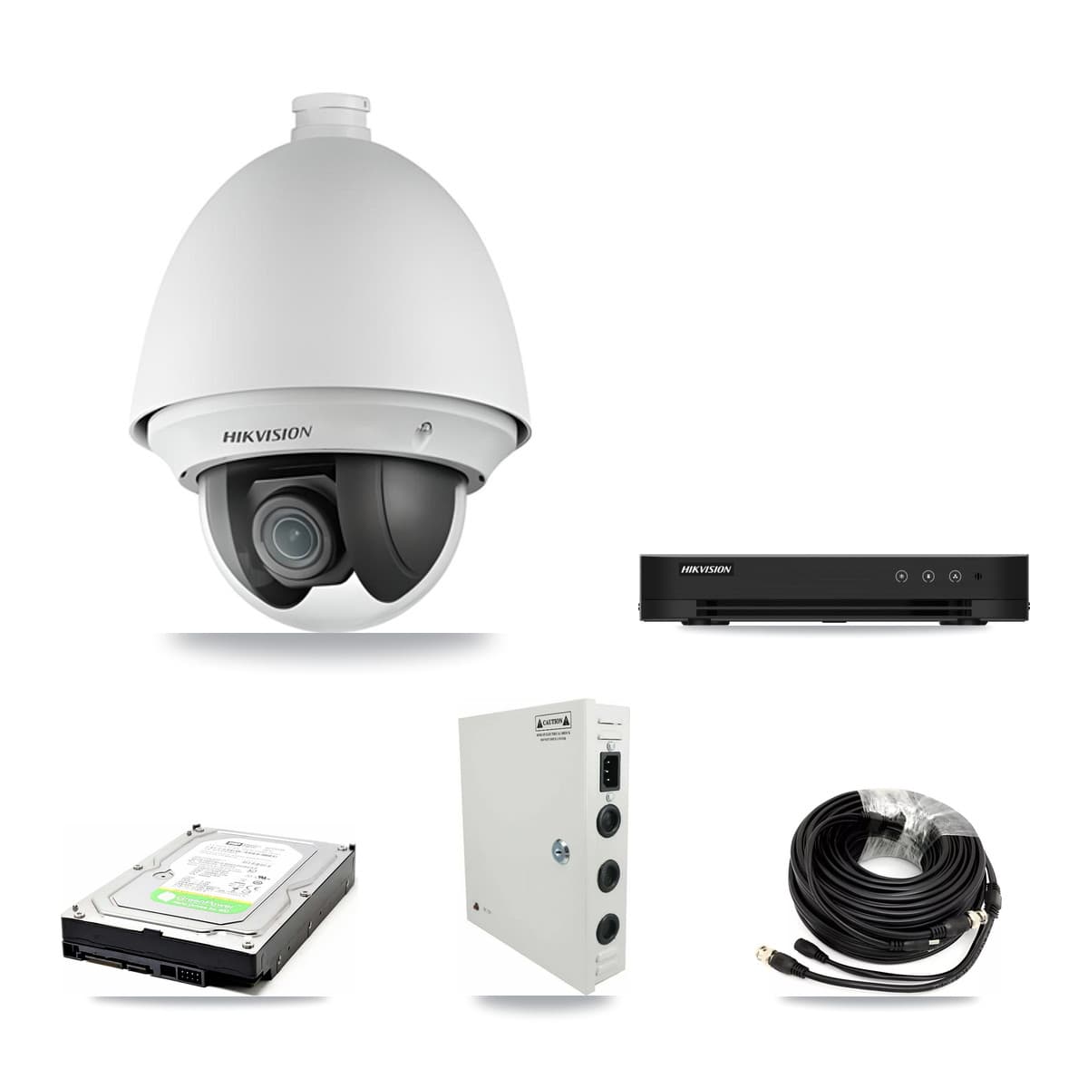 Hikvision 8-Channel 2MP CCTV Kit — 6 PTZ Cameras + 1TB Recording