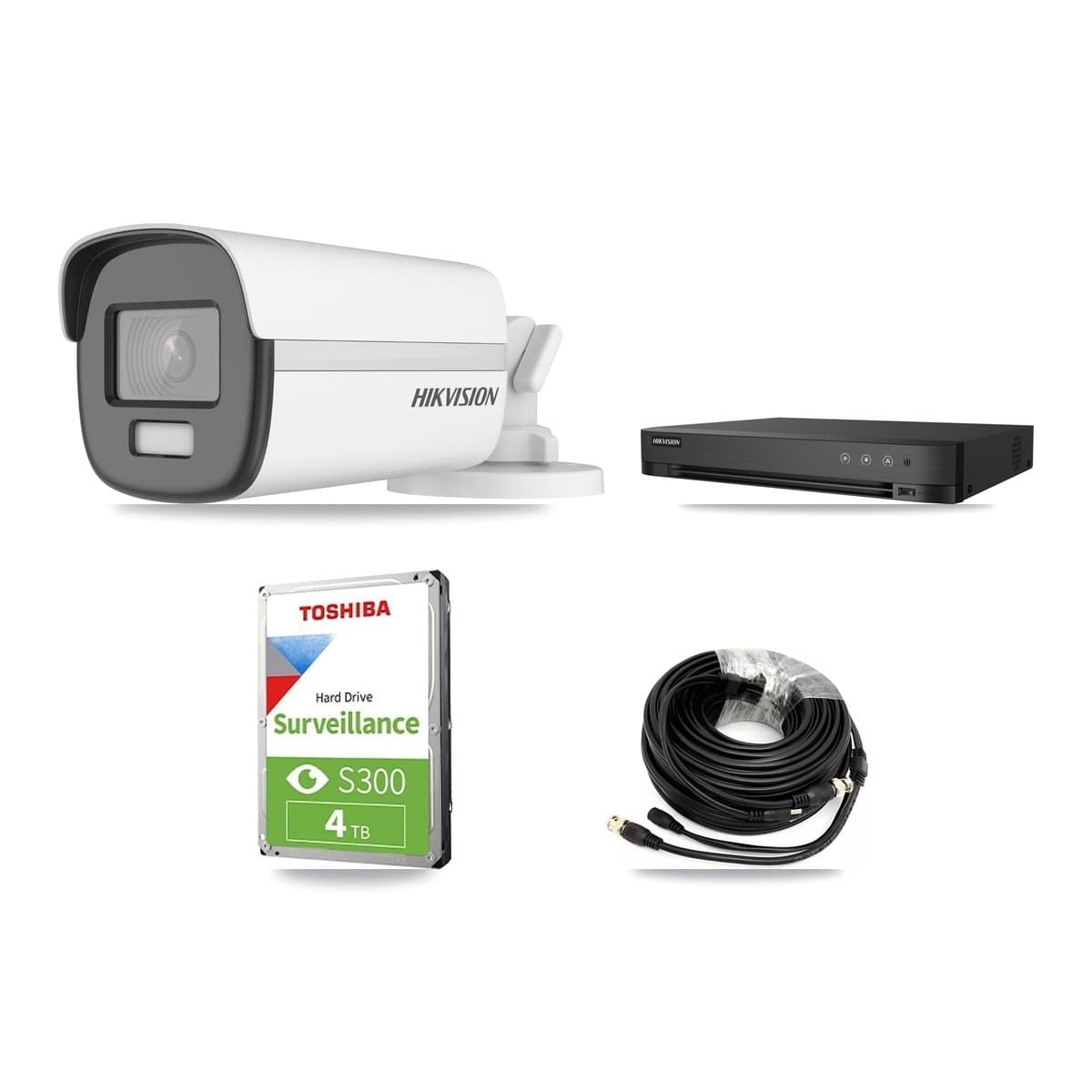 Hikvision 4-Channel 4K CCTV Kit — 2 DS-2CE12UF3T Bullet Cameras + 4TB Recording - Image 1