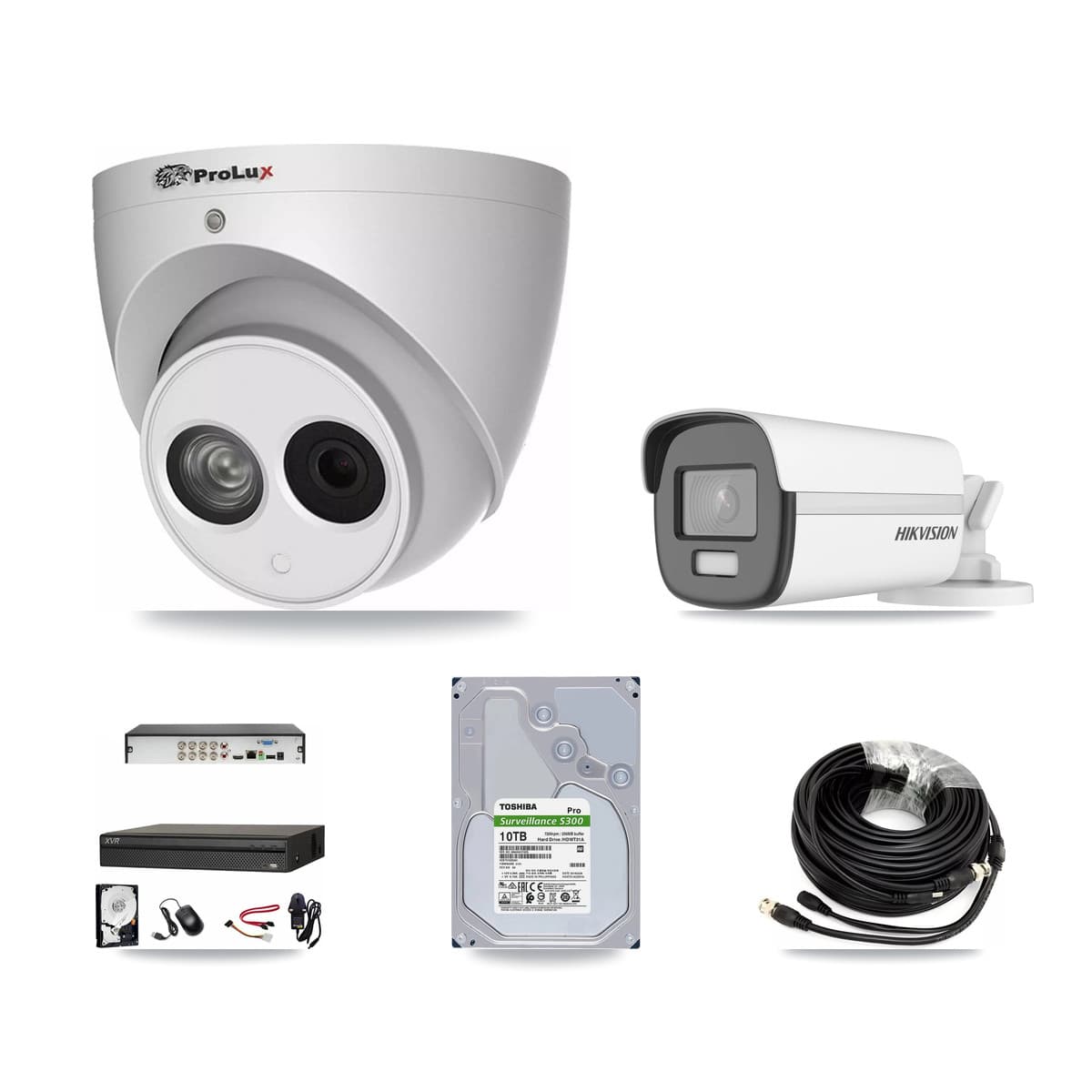 8-Channel 4MP – 4K CCTV Kit — 1 4K Bullet + 7 4MP Turret Cameras + 10TB Recording (XVR-3108AD Recorder) - Image 1