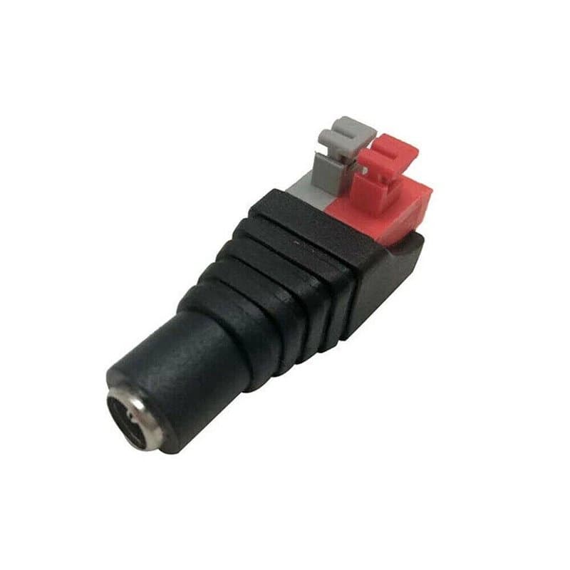 DC 2.1mm Female Power Connector Push Terminal Adapter CCTV 12V