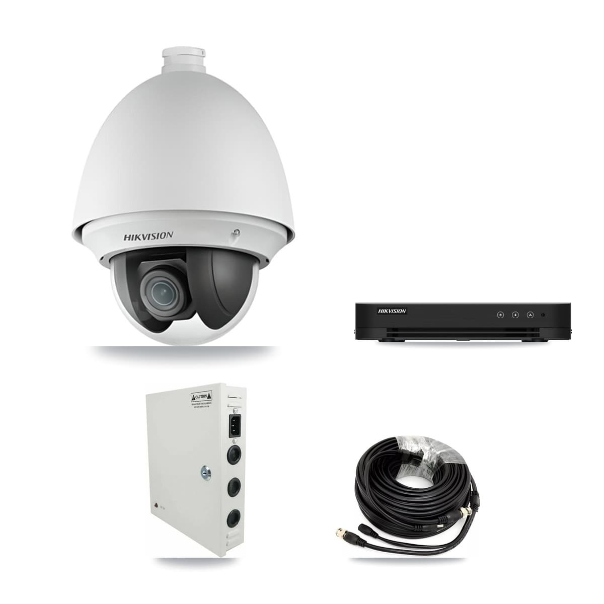 Hikvision 8-Channel 2MP CCTV Kit — 8 DS-2AE4225T PTZ Cameras + 3TB Recording