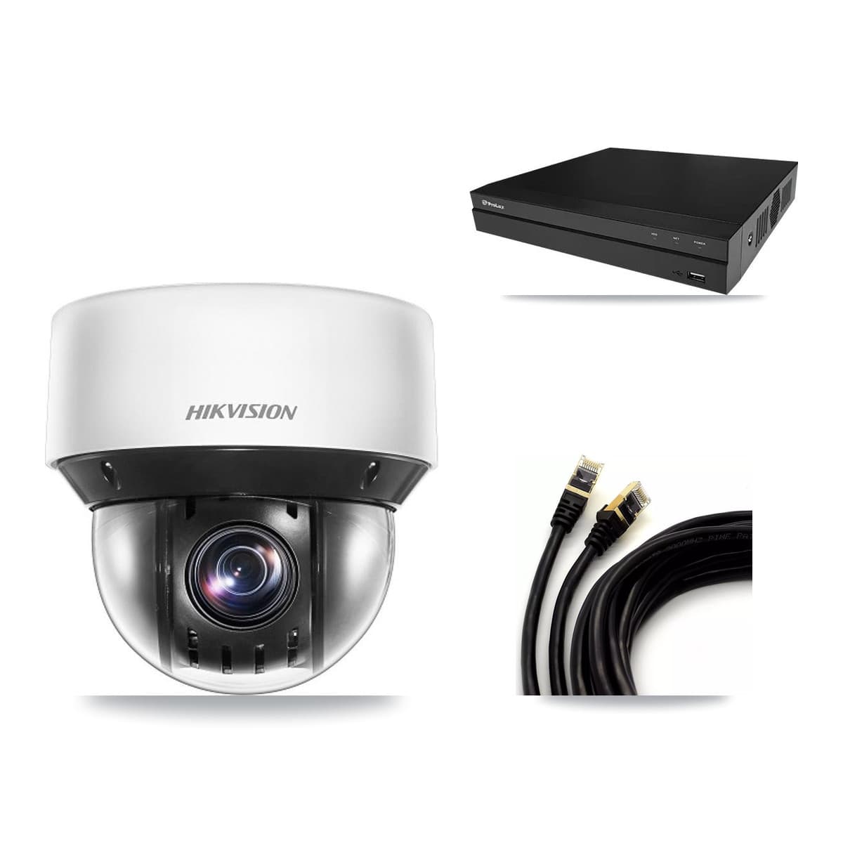 Hikvision & Prolux 8-Channel 4MP CCTV Kit — 6 DS-2DE4A425IW PTZ Cameras + 8TB Recording - Image 1