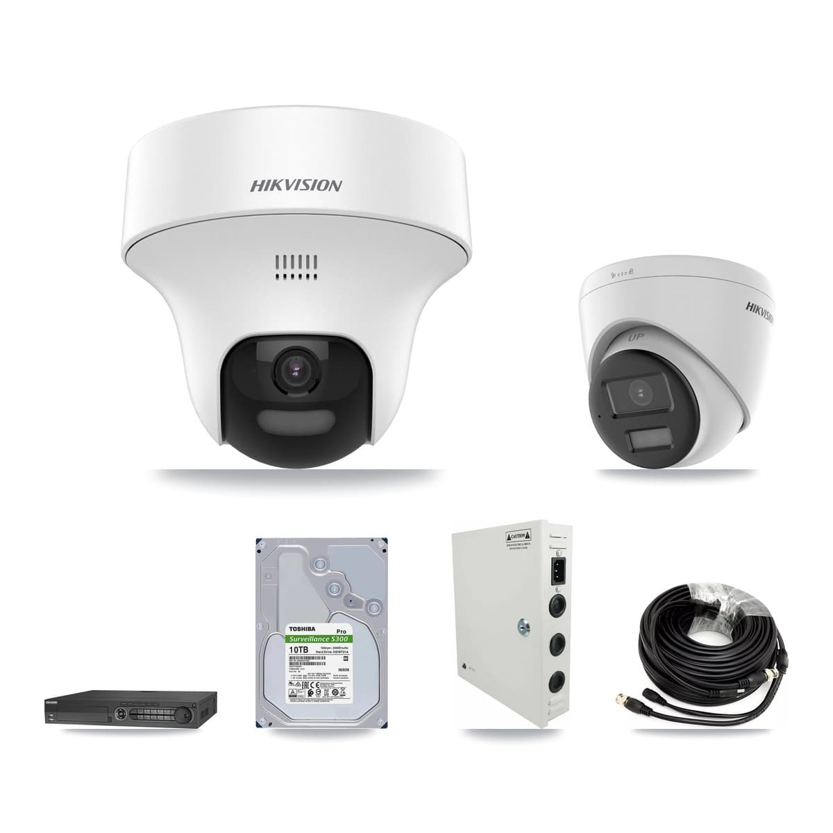 Hikvision 32-Channel 5MP – 4K CCTV Kit — 31 DS-2CE70K0T 5MP + 1 DS-2CE78U0T 4K Turret Cameras + 10TB Recording