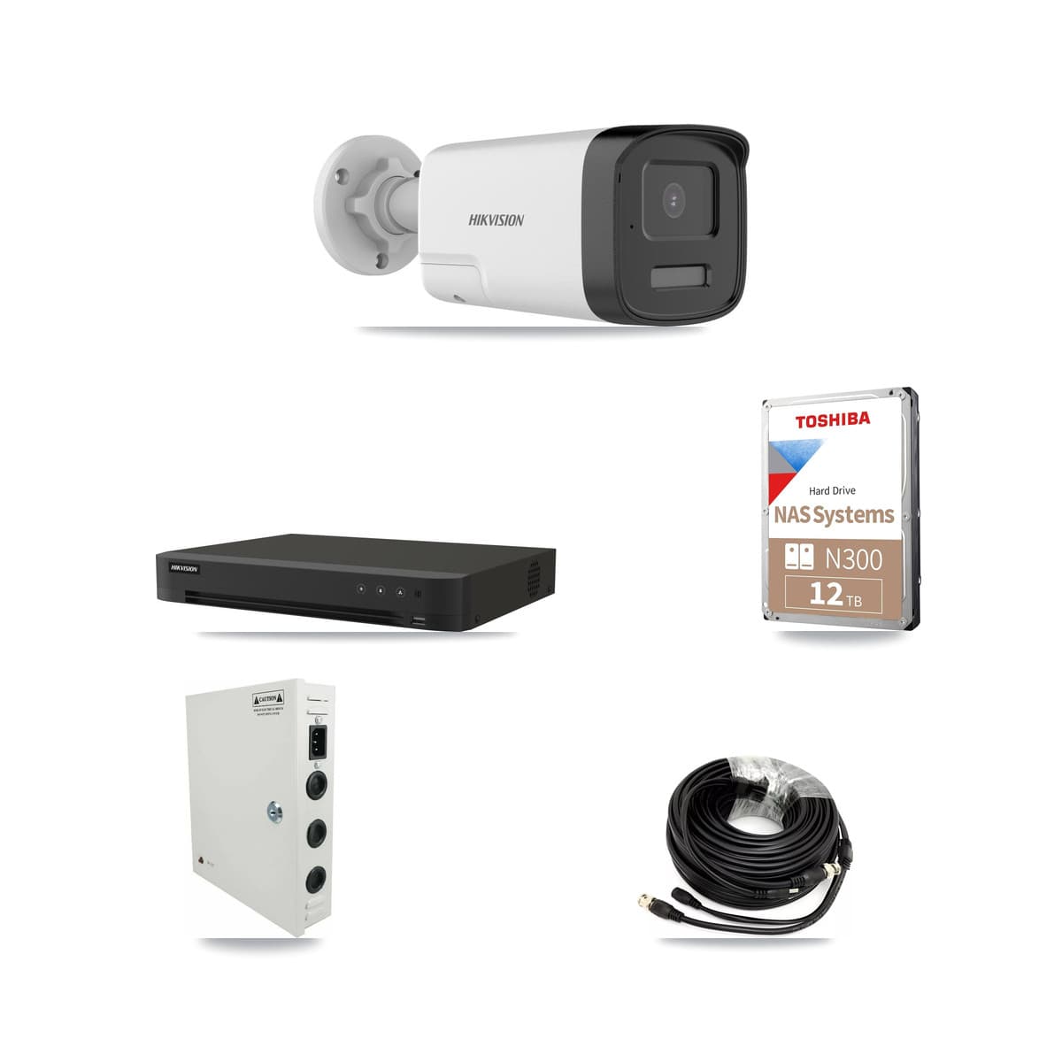 Hikvision 16-Channel 5MP CCTV Kit — 14 Bullet Cameras + 12TB Recording - Image 1