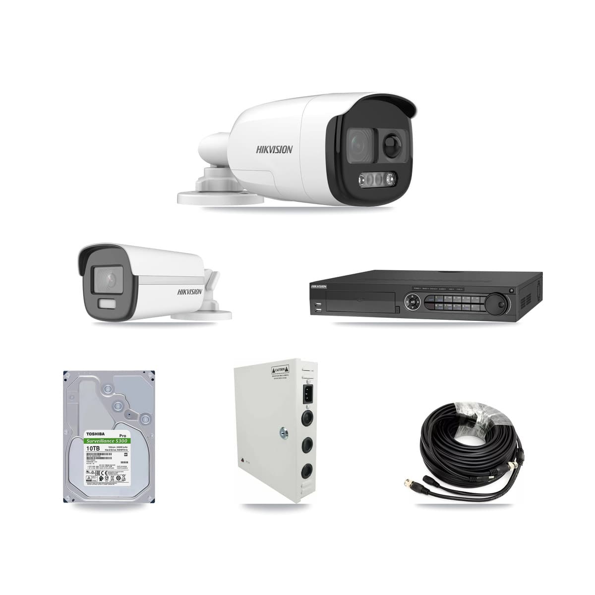 Hikvision 32-Channel 5MP – 4K CCTV Kit — 31 5MP + 1 4K Bullet Cameras + 4× 10TB Recording