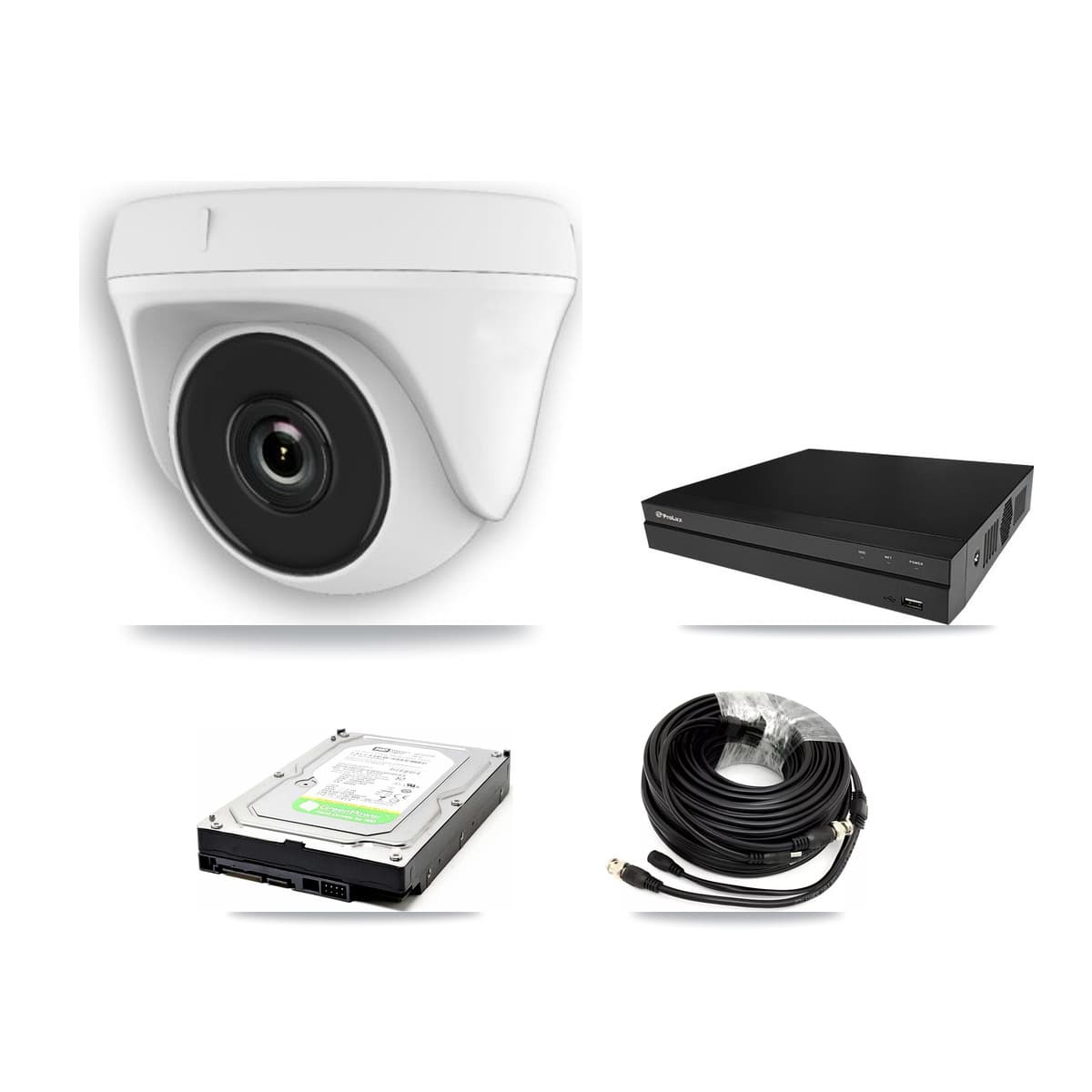 Prolux 8-Channel 2MP CCTV Kit — 1 Dome Camera + 1TB Recording - Image 1