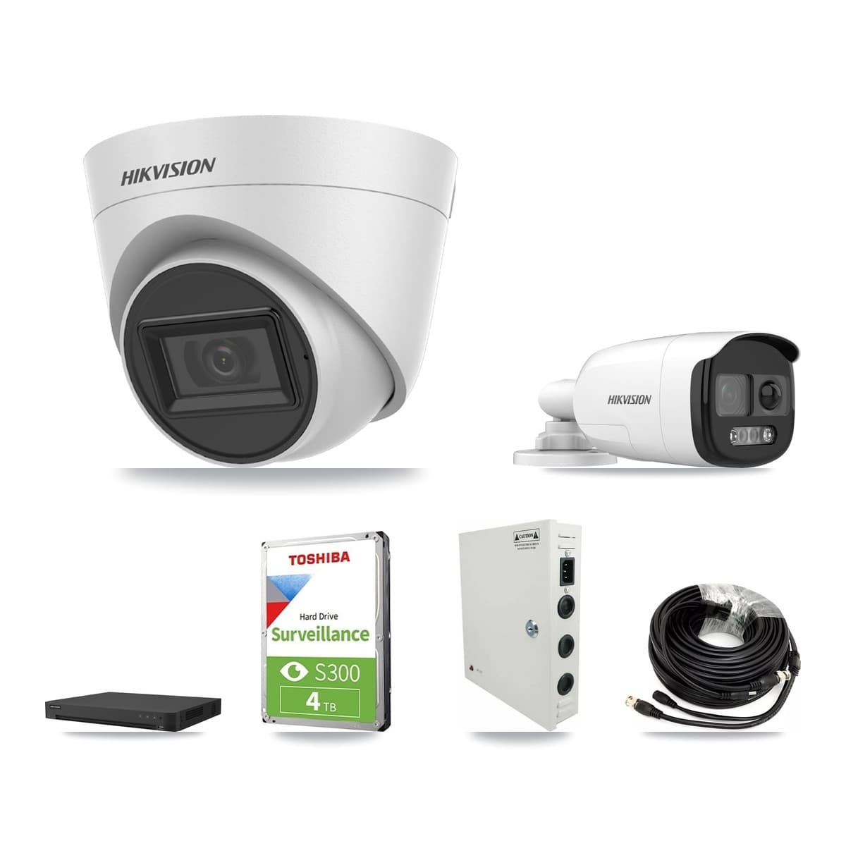 Hikvision 16-Channel 5MP CCTV Kit — 1 Bullet + 12 Turret Cameras + 4TB Recording - Image 1