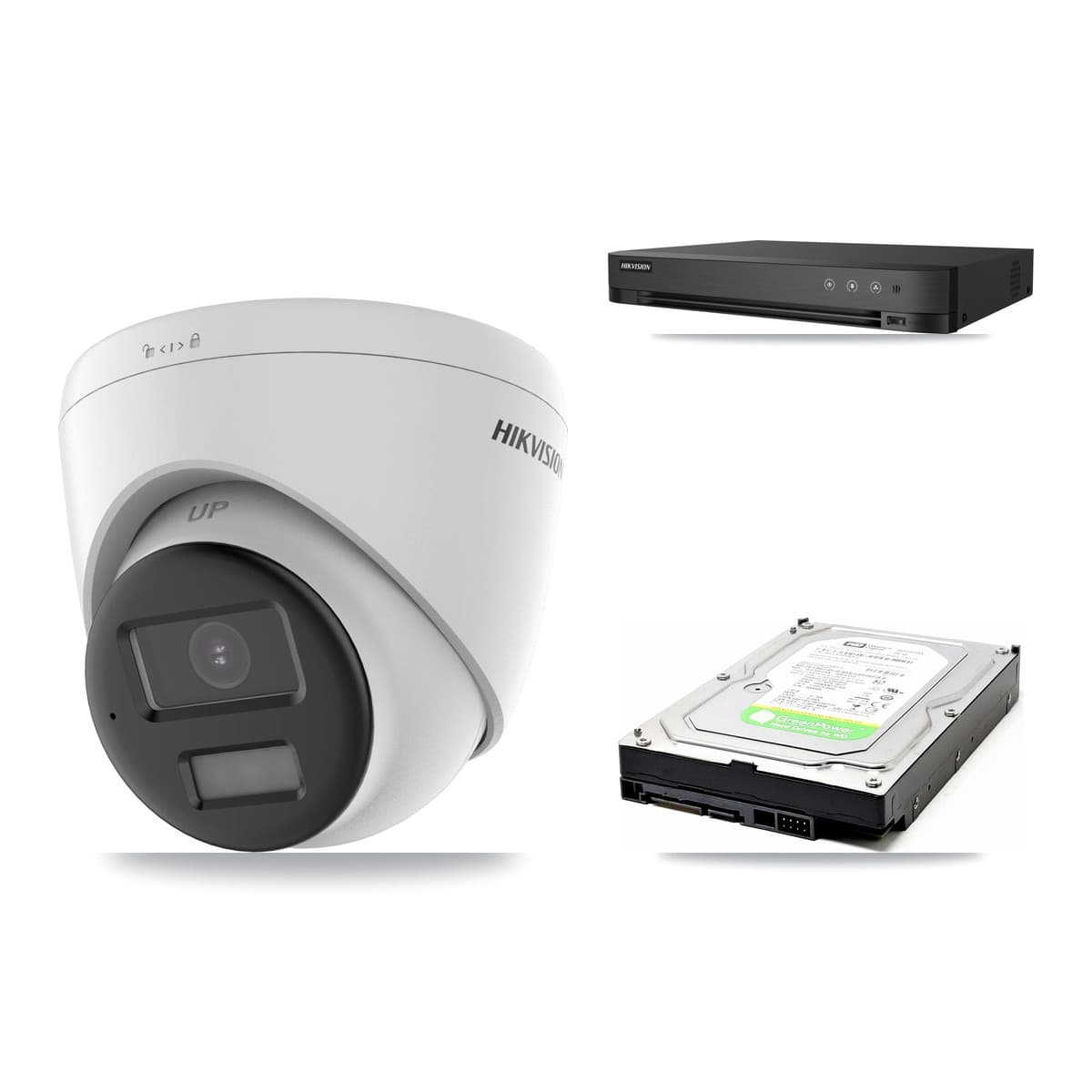 Hikvision 4-Channel 3K CCTV Kit — 1 Camera + 1TB Recording (IDS-7204HQHI Recorder)