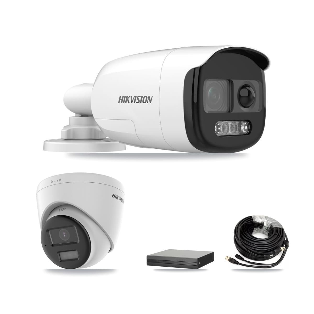 Hikvision 16-Channel 5MP CCTV Kit — 3 Bullet + 3 Turret Cameras + 8TB Recording (XVR-3116HS Recorder) - Image 1