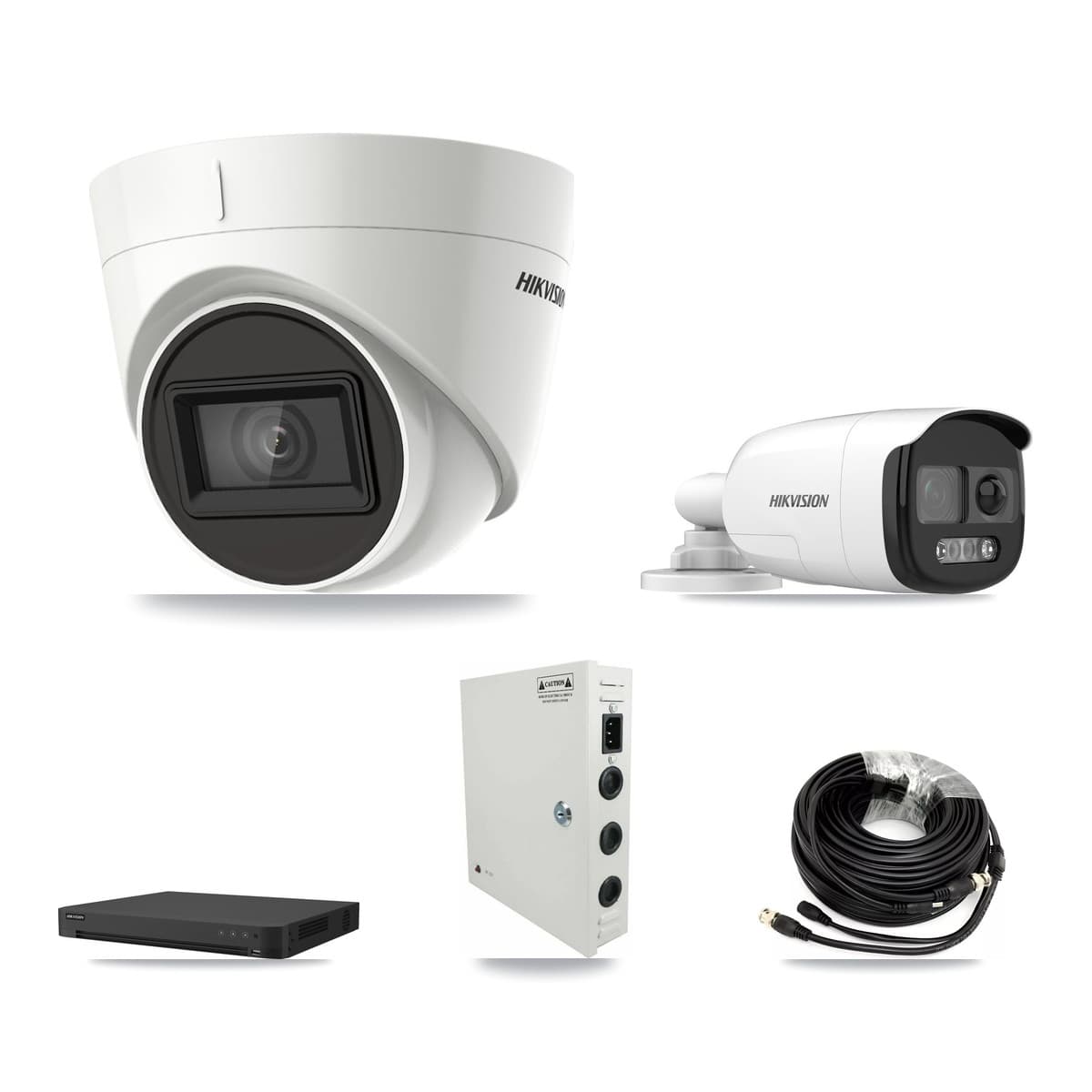 Hikvision 16-Channel 5MP – 4K CCTV Kit — 4 DS-2CE12KF3T 5MP Bullet + 10 DS-2CE78U1T 4K Turret Cameras + 8TB Recording