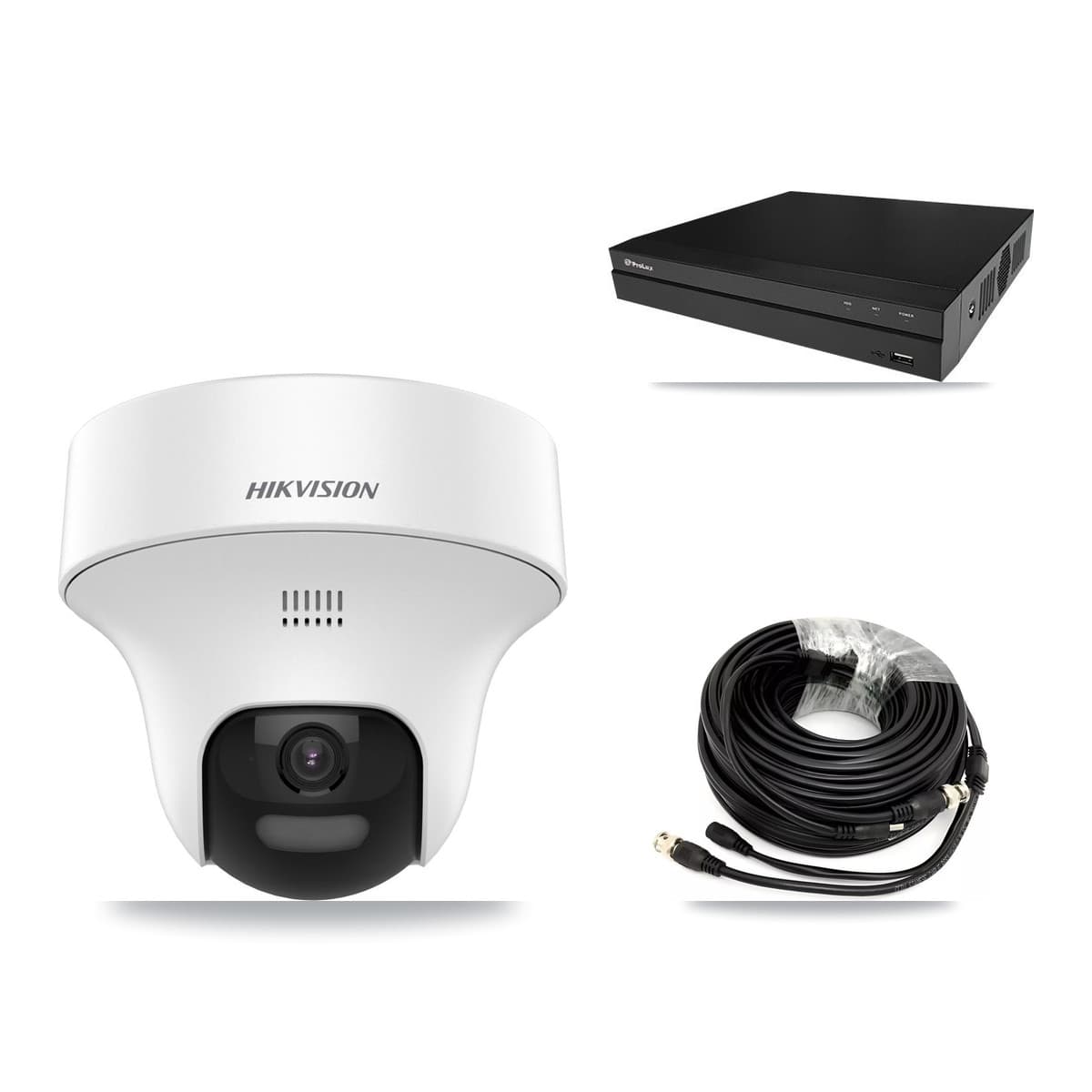 Hikvision & Prolux 8-Channel 5MP CCTV Kit — 4 DS-2CE70K0T Turret Cameras + 8TB Recording - Image 1