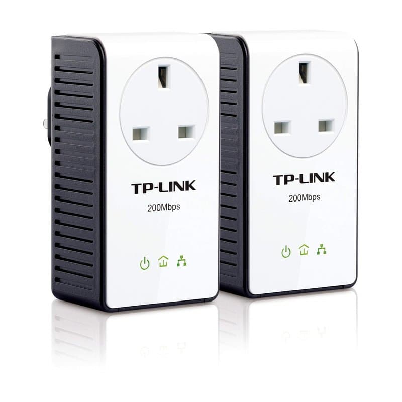 TP-Link TL-PA251 AV200+ Powerline Adapter Kit AC Pass Through - Image 1