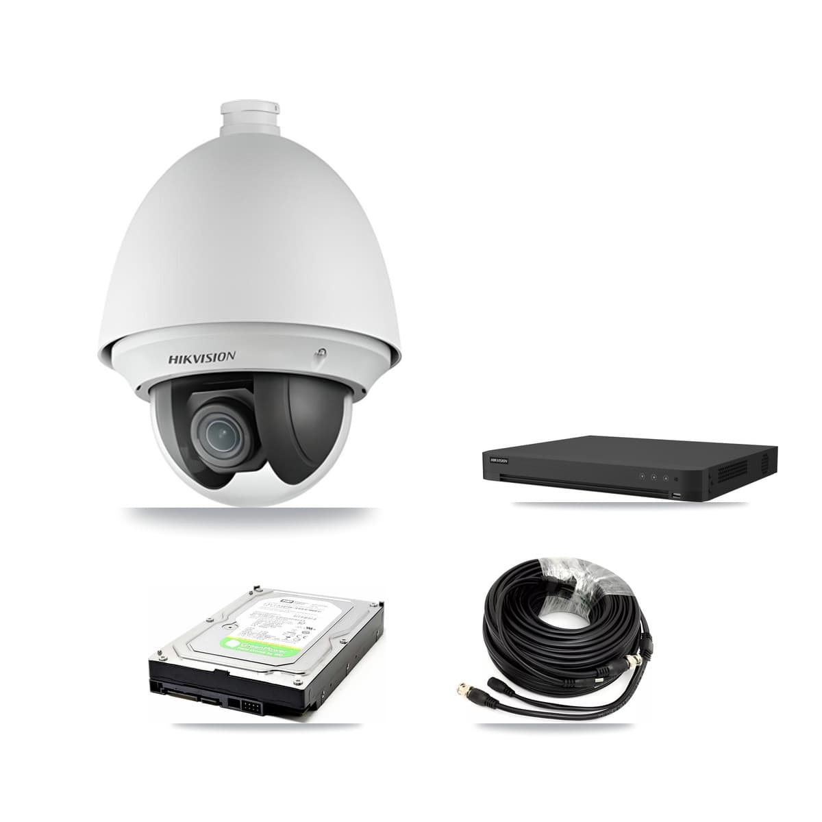 Hikvision 16-Channel 2MP CCTV Kit — 1 PTZ Camera + 1TB Recording (IDS-7216HUHI Recorder) - Image 1