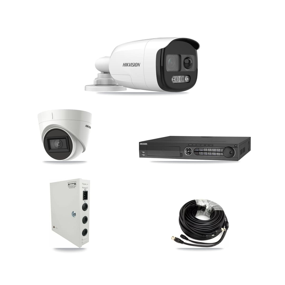 Hikvision 32-Channel 5MP – 4K CCTV Kit — 14 DS-2CE12KF3T 5MP Bullet + 6 DS-2CE78U1T 4K Turret Cameras + 4× 8TB Recording - Image 1