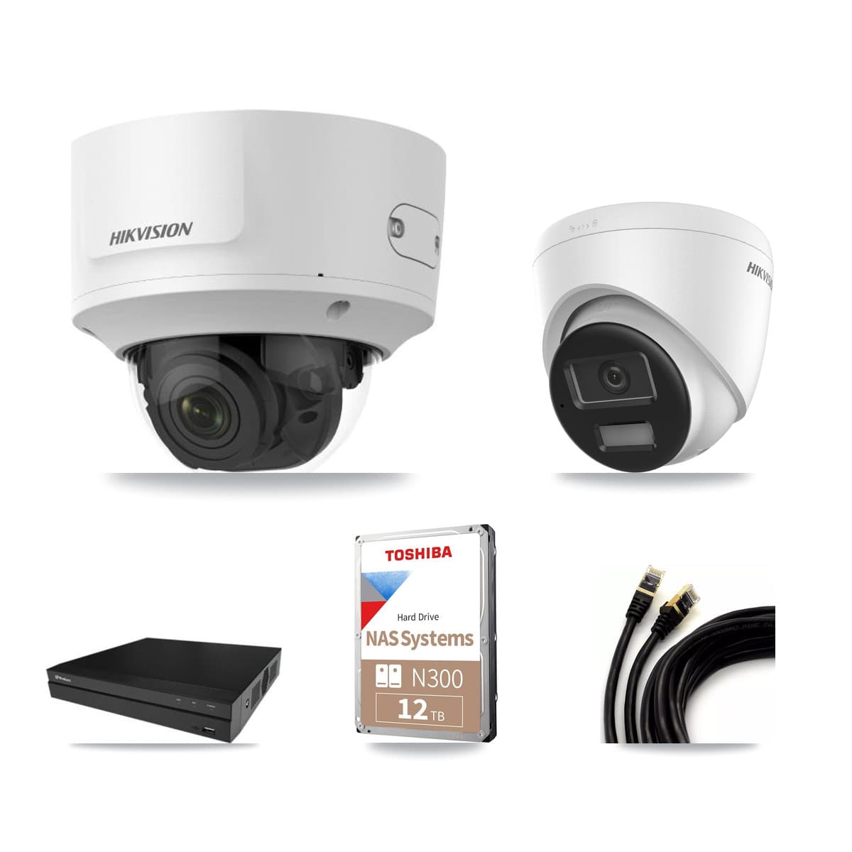 Hikvision & Prolux 16-Channel 2MP – 4K CCTV Kit — 1 4K Turret + 15 2MP Dome Cameras + 12TB Recording - Image 1
