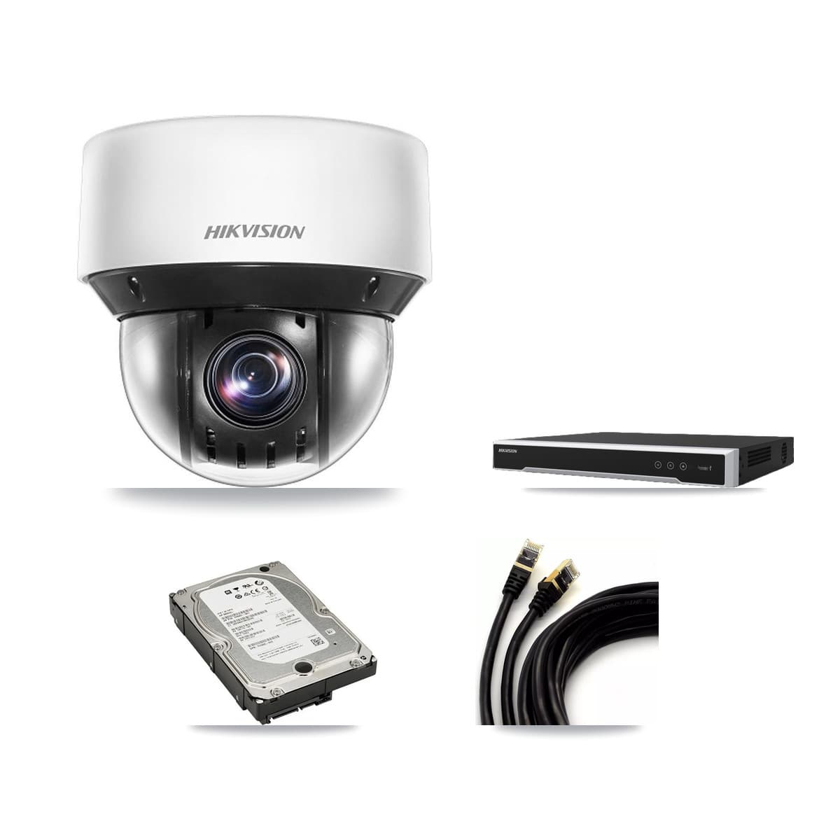 Hikvision 16-Channel 4MP CCTV Kit — 16 DS-2DE4A425IW PTZ Cameras + 5TB Recording - Image 1
