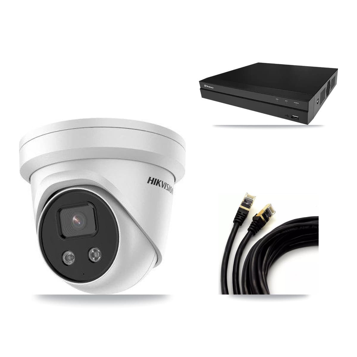 Hikvision & Prolux 8-Channel 5MP CCTV Kit — 1 DS-2CD3356G2 Turret Camera + 3TB Recording - Image 1