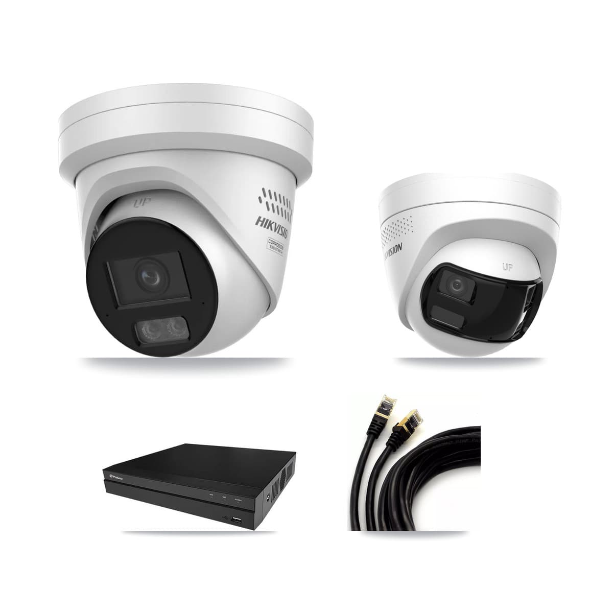 Prolux 8-Channel 4MP – 4K CCTV Kit — 1 4K + 4 4MP Turret Cameras + 8TB Recording - Image 1