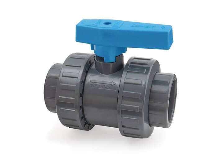 1 1/2" Comer Economy Valve - Double Union PVC Ball Valve EPDM O-Rings - PVC Ball Valve Socket (EPDM) 1½" - Image 1