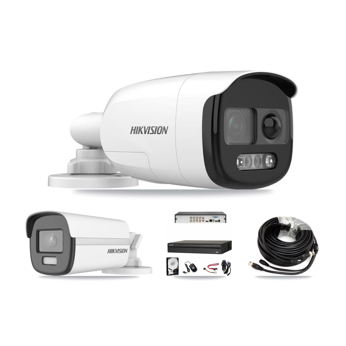 Hikvision & Dahua 8-Channel 5MP – 4K CCTV Kit — 4 5MP + 1 4K Bullet Cameras + 8TB Recording (XVR-3108AD Recorder)