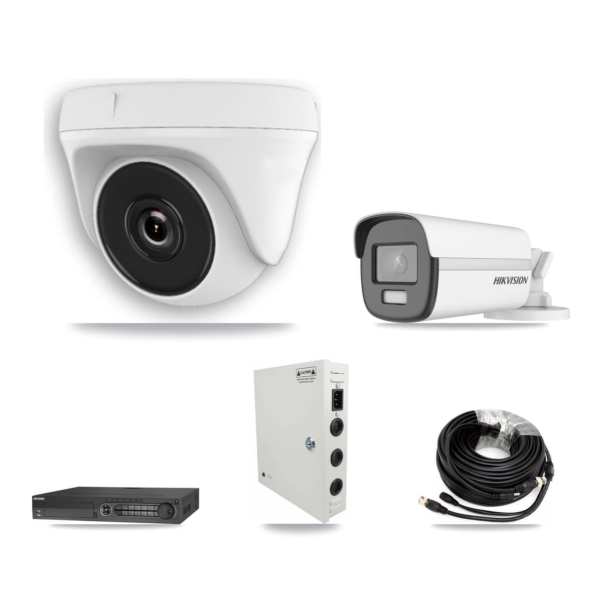 Hikvision 32-Channel 2MP – 4K CCTV Kit — 1 4K Bullet + 21 2MP Dome Cameras + 2× 8TB Recording