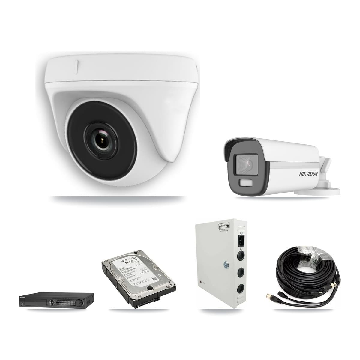 Hikvision 32-Channel 2MP – 4K CCTV Kit — 1 4K Bullet + 17 2MP Dome Cameras + 3× 5TB Recording - Image 1