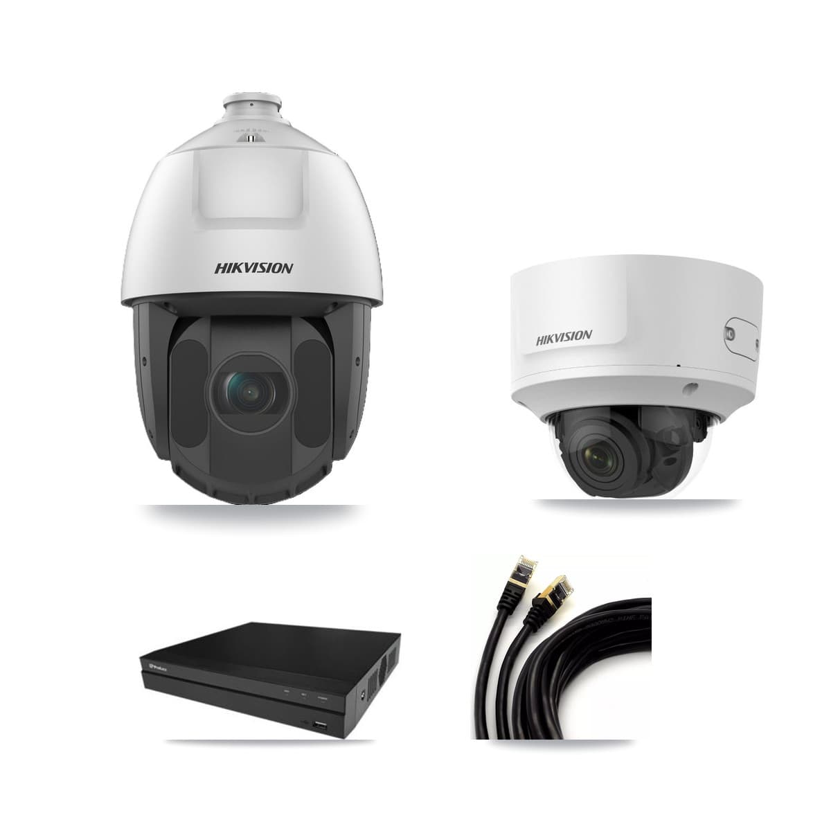 Hikvision & Prolux 16-Channel 2MP CCTV Kit — 4 Dome + 9 PTZ Cameras + 8TB Recording - Image 1