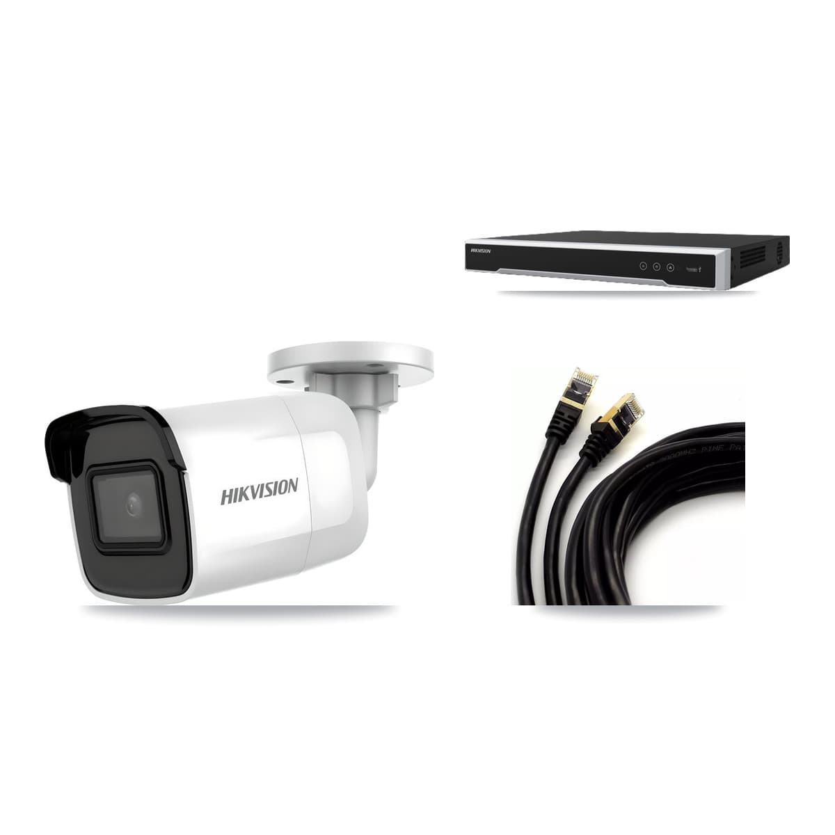 Hikvision 8-Channel 4K CCTV Kit — 3 DS-2CD2085G1 Bullet Cameras + 8TB Recording - Image 1
