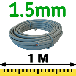 Prysmian 6242Y Twin & Earth Cable 1.5mm² Grey 1m