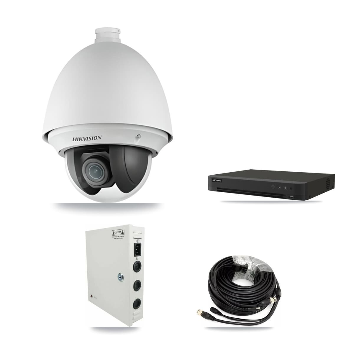 Hikvision 16-Channel 2MP CCTV Kit — 4 PTZ Cameras + 3TB Recording (IDS-7216HQHI Recorder) - Image 1