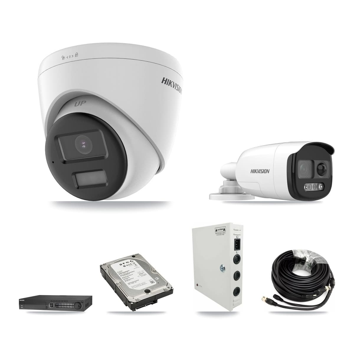 Hikvision 32-Channel 5MP CCTV Kit — 3 Bullet + 8 Turret Cameras + 3× 5TB Recording - Image 1