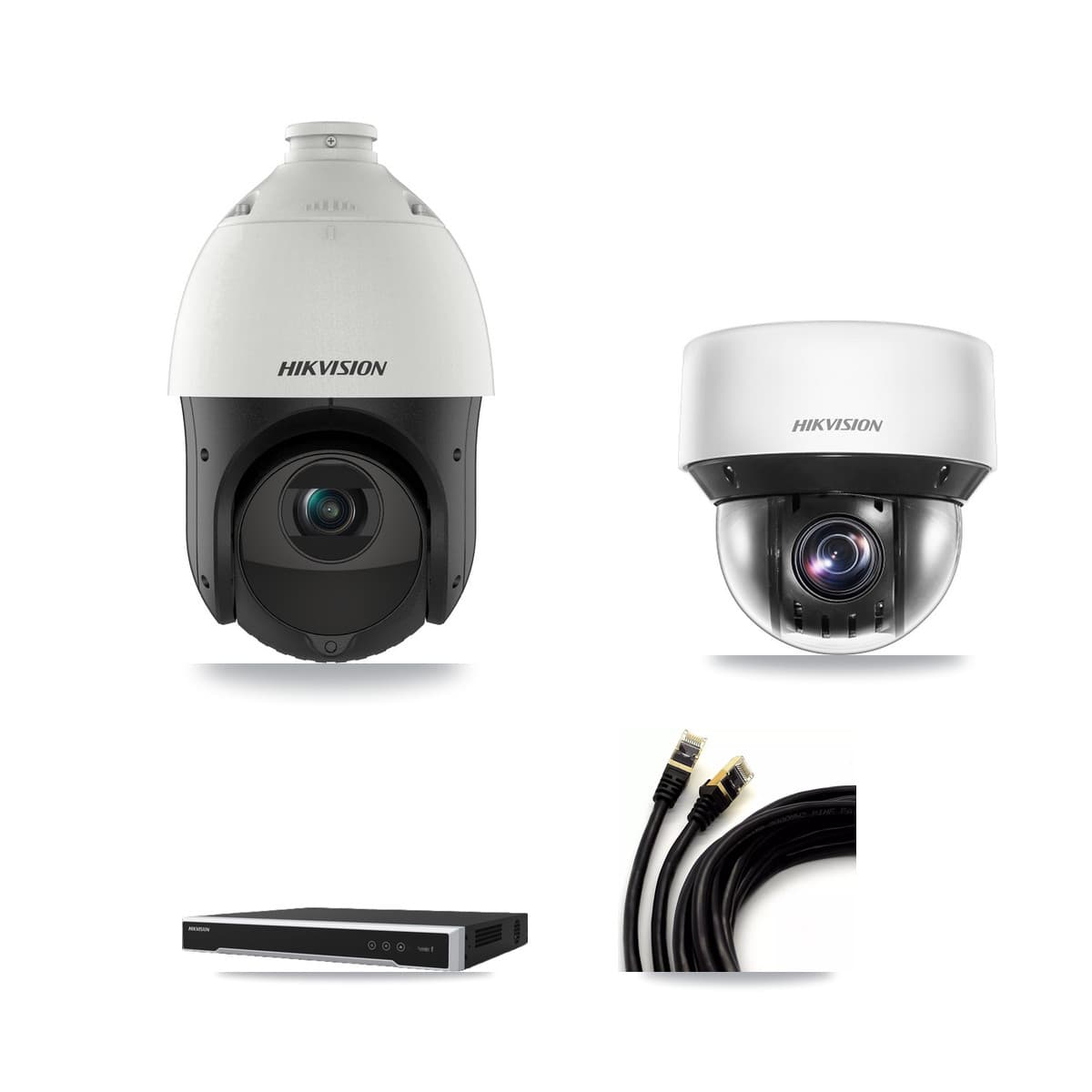 Hikvision 16-Channel 4MP CCTV Kit — 4 DS-2DE4425IW + 2 DS-2DE4A425IW PTZ Cameras + 8TB Recording - Image 1