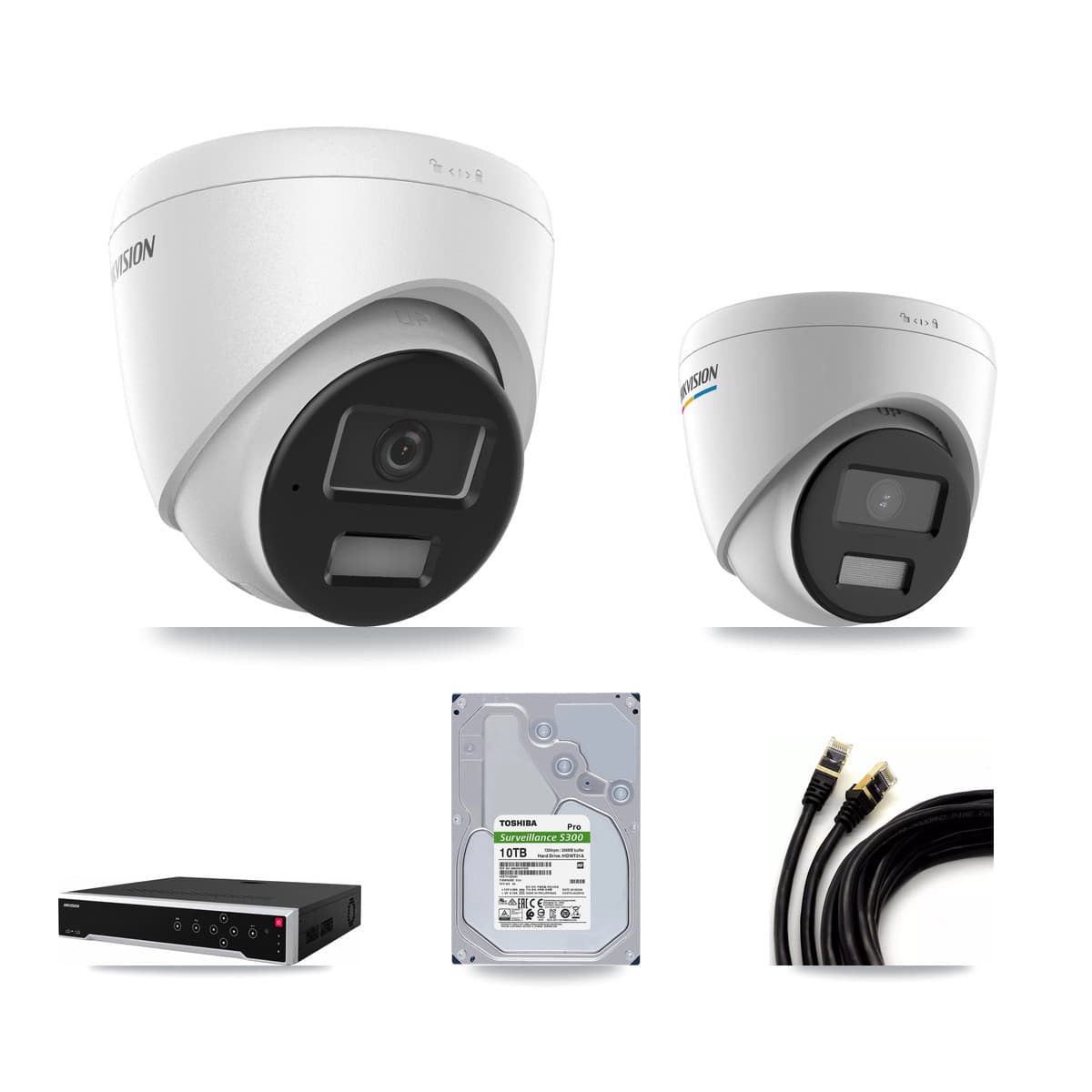 Hikvision 32-Channel 2MP – 4MP CCTV Kit — 3 2MP + 6 4MP Turret Cameras + 10TB Recording - Image 1
