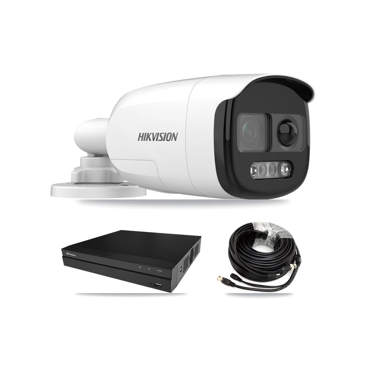 Hikvision & Prolux 8-Channel 5MP CCTV Kit — 6 DS-2CE12KF3T Bullet Cameras + 8TB Recording (PXD-5208AN Recorder) - Image 1