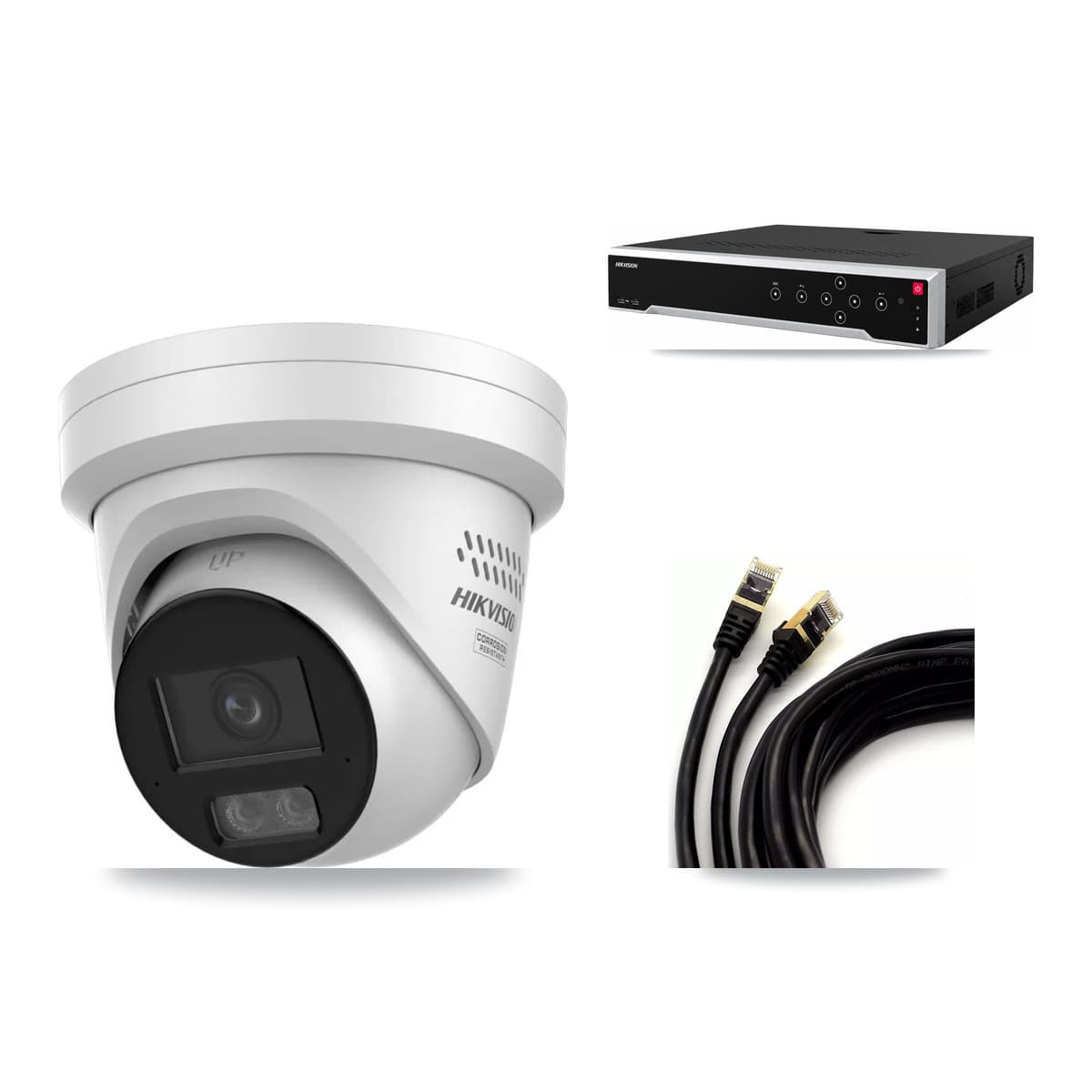 Hikvision 32-Channel 4MP CCTV Kit — 6 DS-2CD2347G3 Turret Cameras + 8TB Recording - Image 1